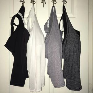 Lululemon Tanks with sports bra attached